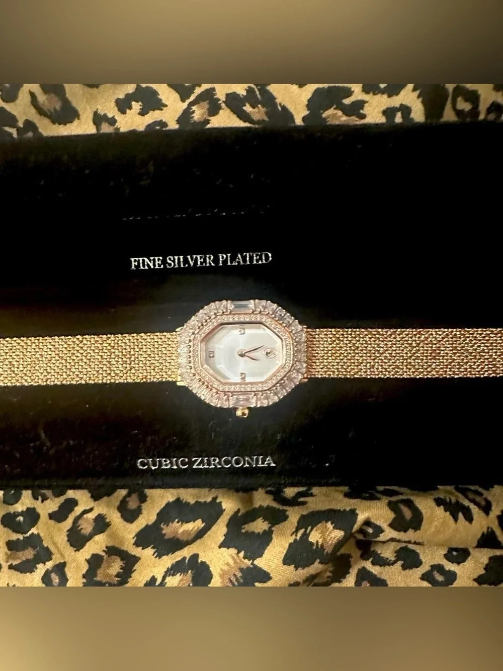 Swarovski 5732501 champagne Matrix diamond watch